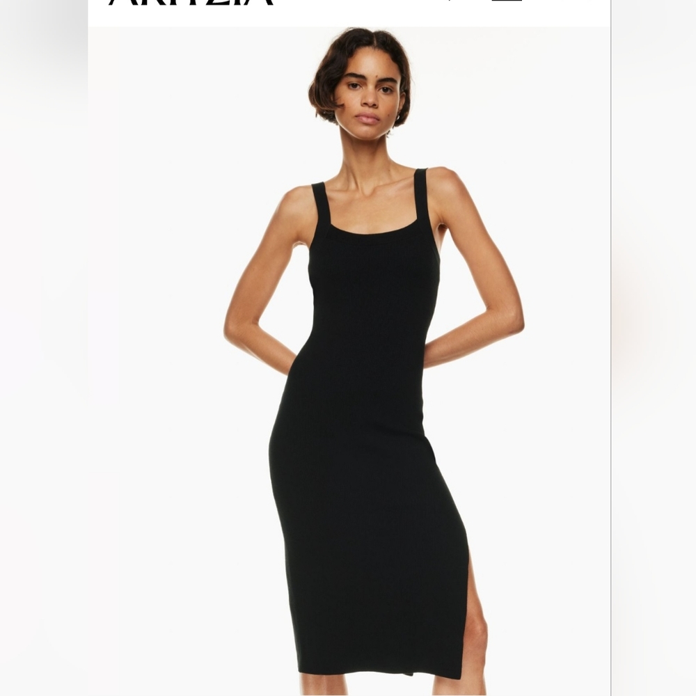 Aritzia Balaton ribbed knit dress